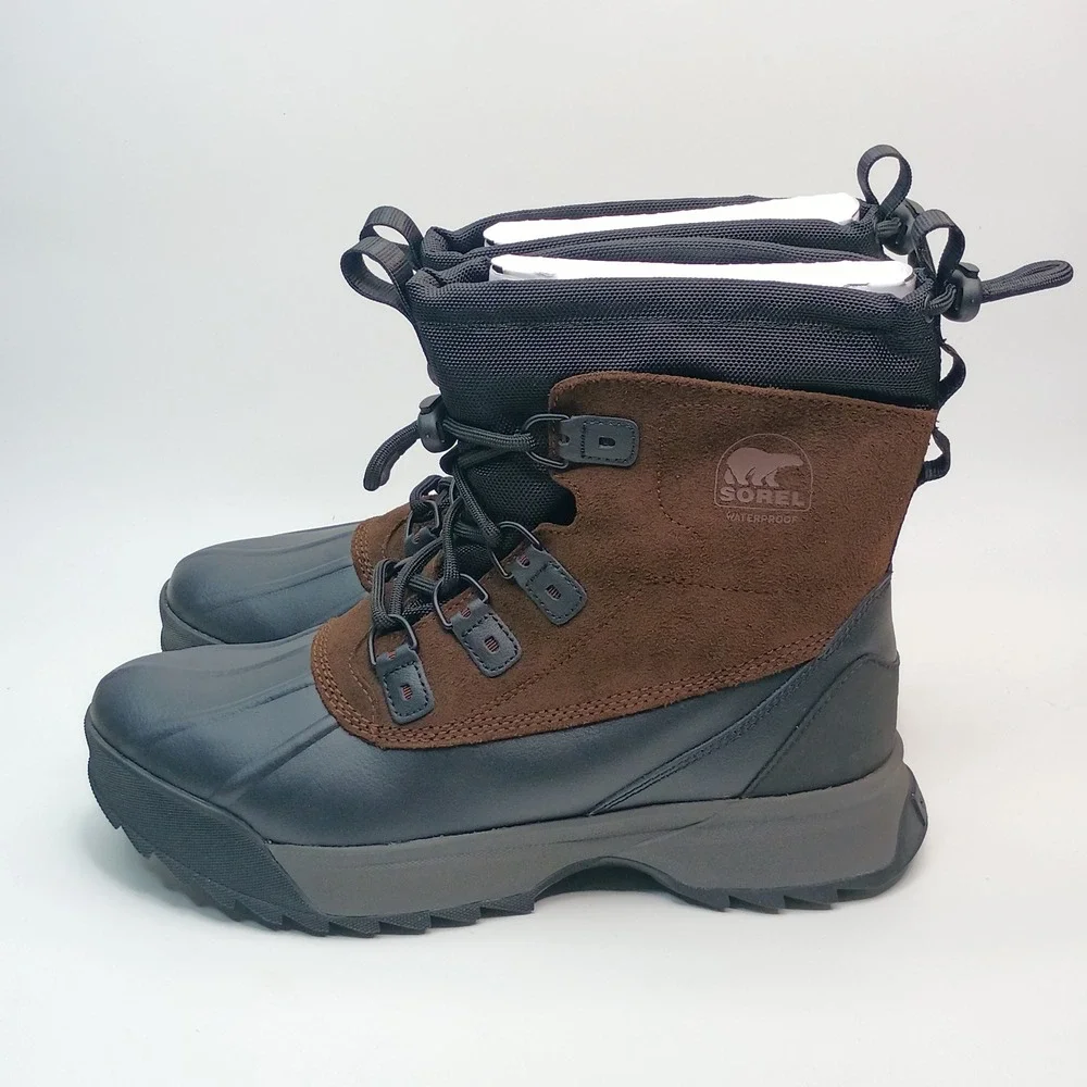 Sorel Cheyanne Metro II Sneak Boot Men Size 12 Brown Waterproof NM5170-256‎